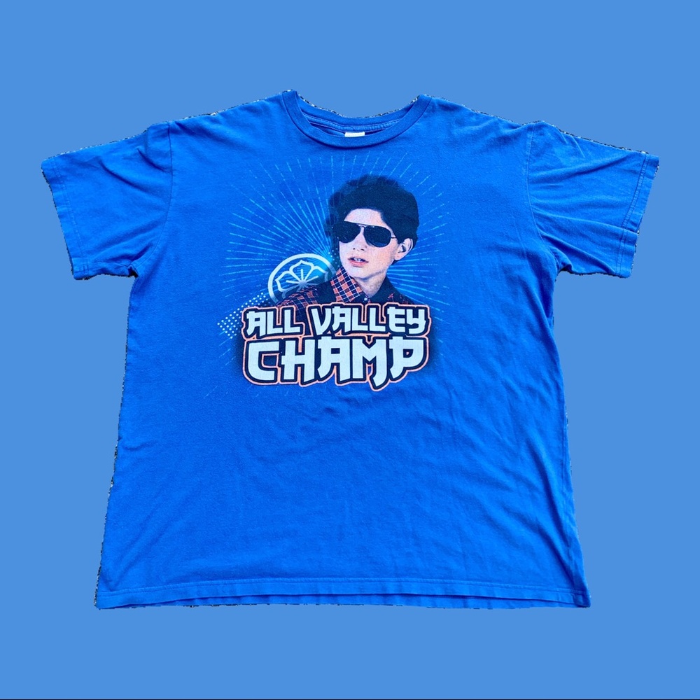 Vintage 80s Karate Kid All Valley Champ t-shirt.